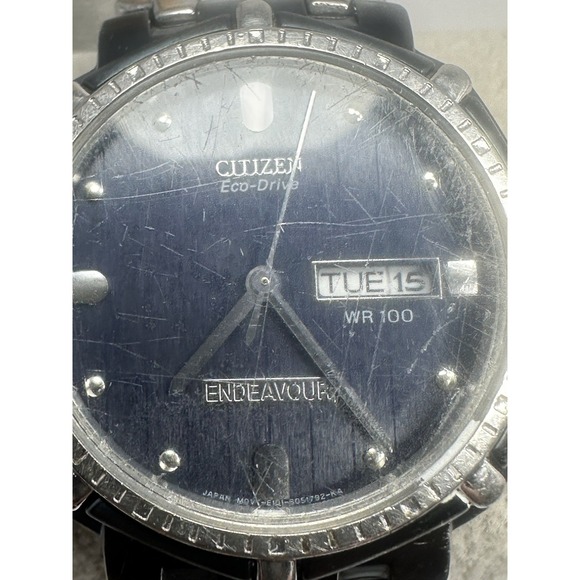 Scratched Citizen E101-S030510 Endeavour Eco-Drive J-Class Works 36MM 7.5" Mens - Picture 4 of 11